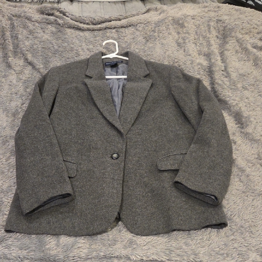 Preston & York Gray Wool Blend Blazer Size 12!